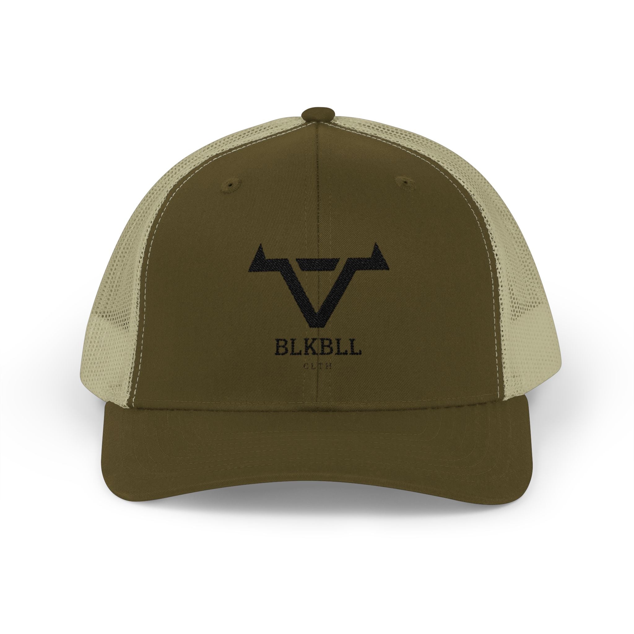 Embroidered Minimalist Trucker Cap – BLKBLL Edition